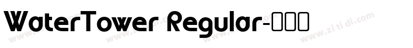 WaterTower Regular字体转换